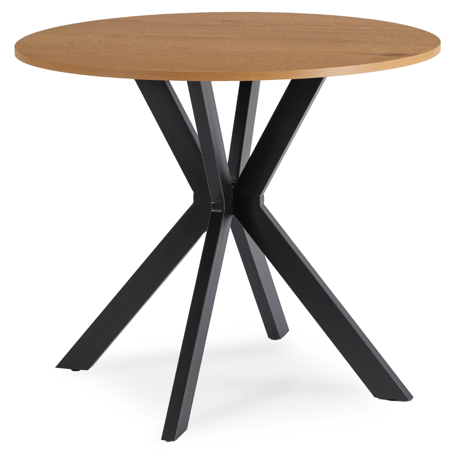 LAUREN Tisch 90 cm Goldene/Schwarze Eiche