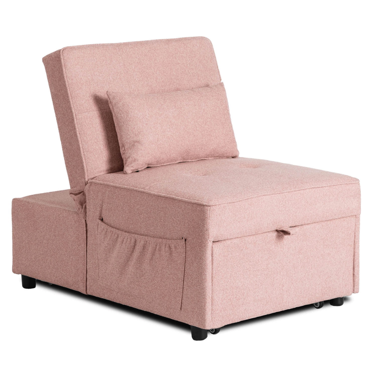 IBERIS Liegesessel 67 cm zum Schlafen Rosa