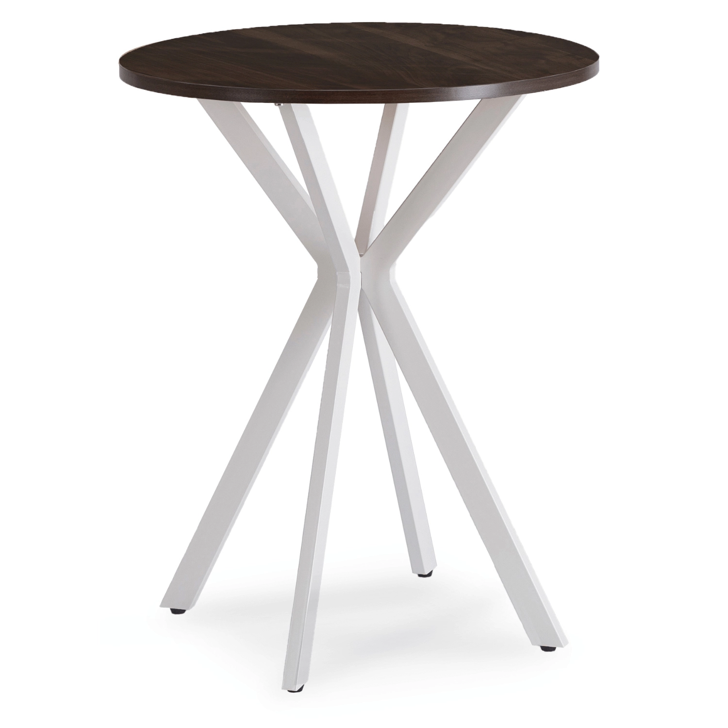 LAUREN Tisch 60 cm Walnuss/Weiß