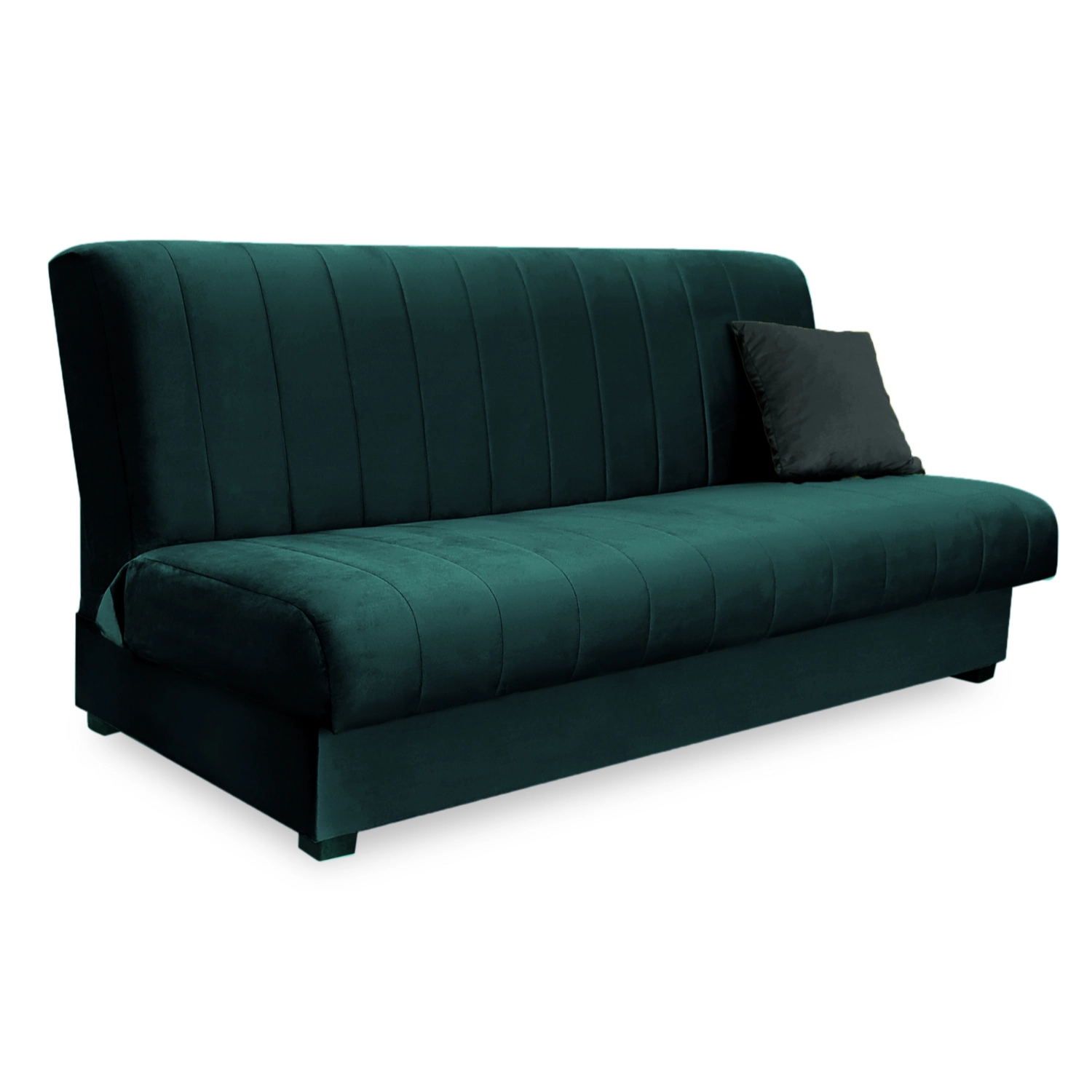 SIGMA Klappsofa aus grünem Samt