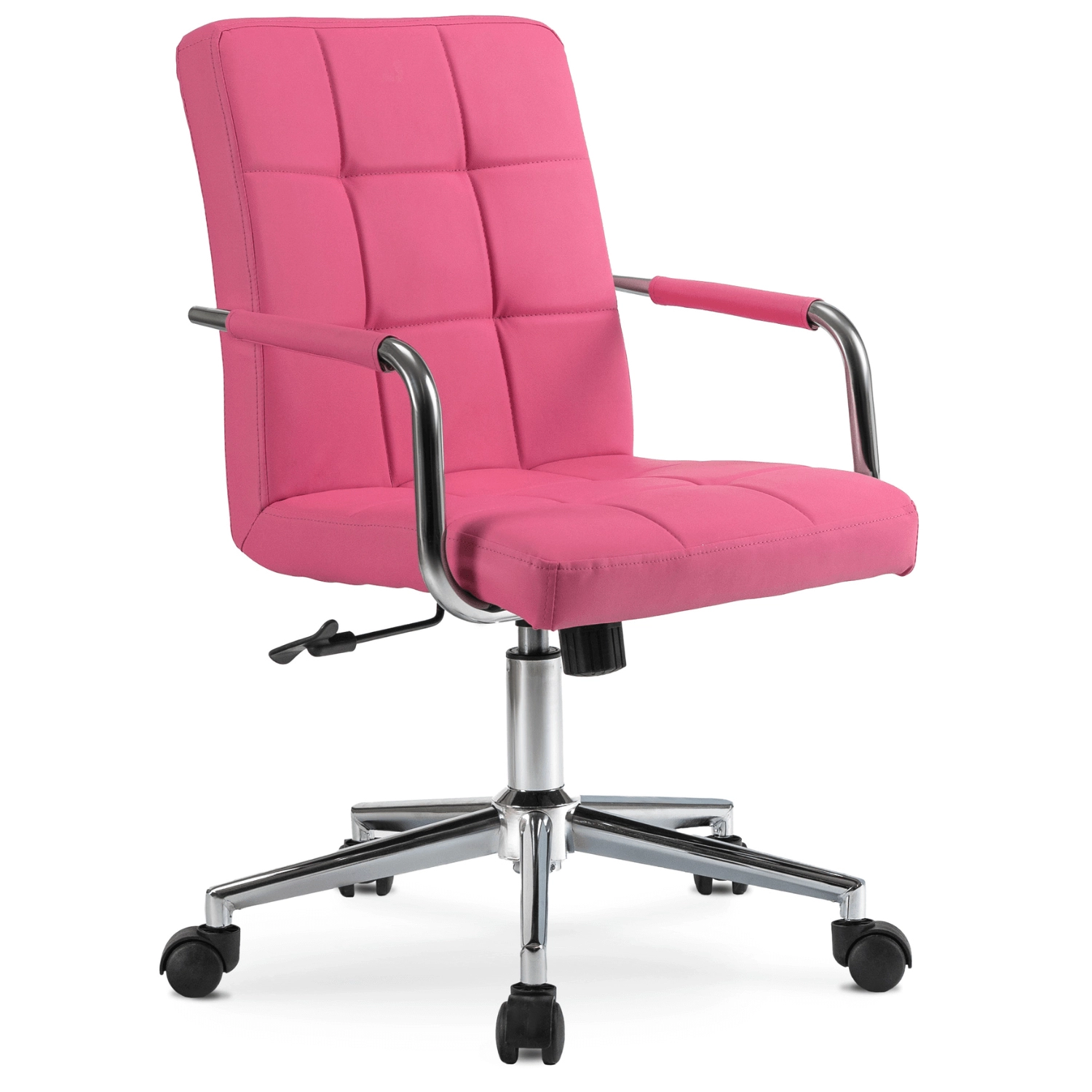 ASTRO Jugend-Drehsessel aus rosafarbenem Öko-Leder