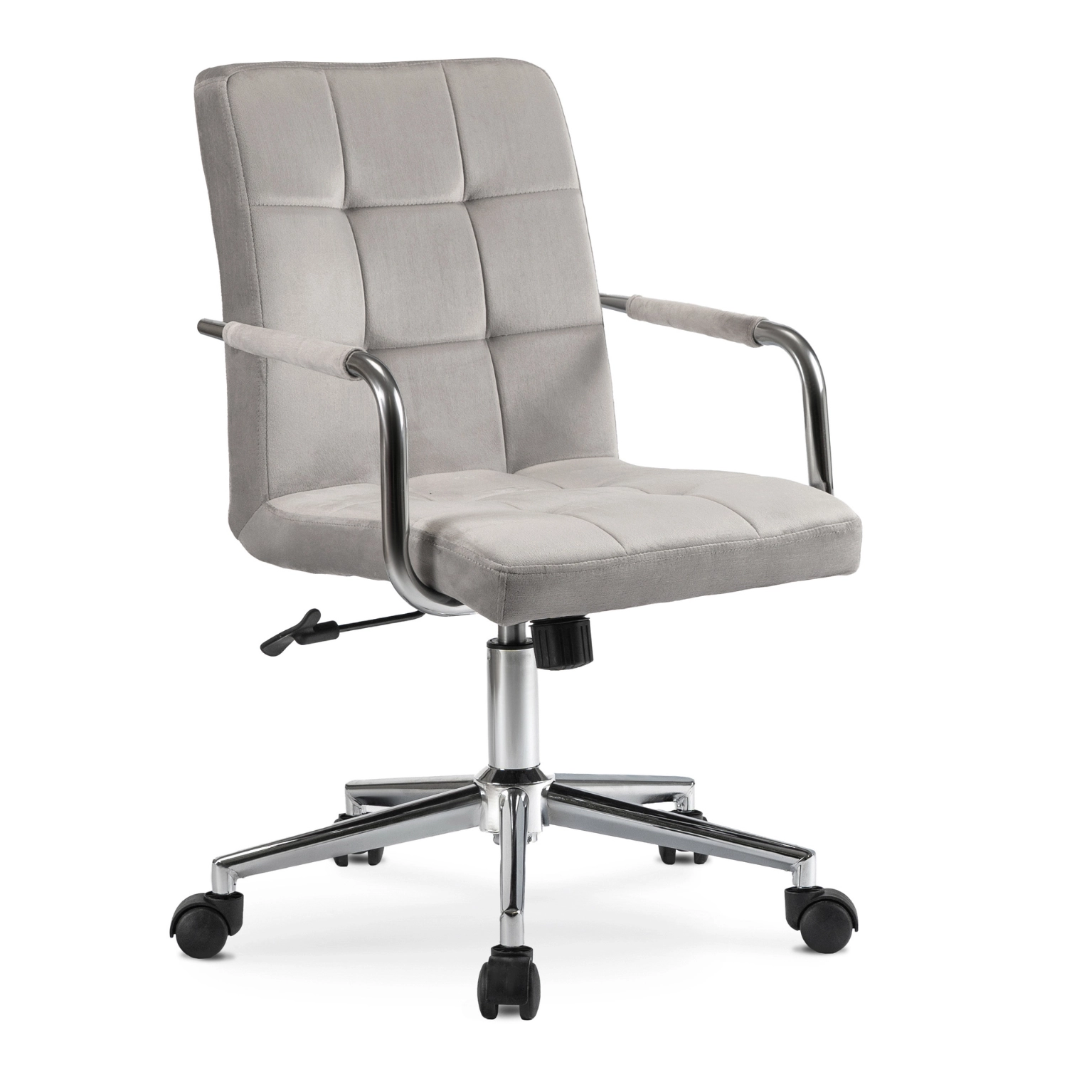 ASTRO Jugend-Drehsessel aus grauem Velours