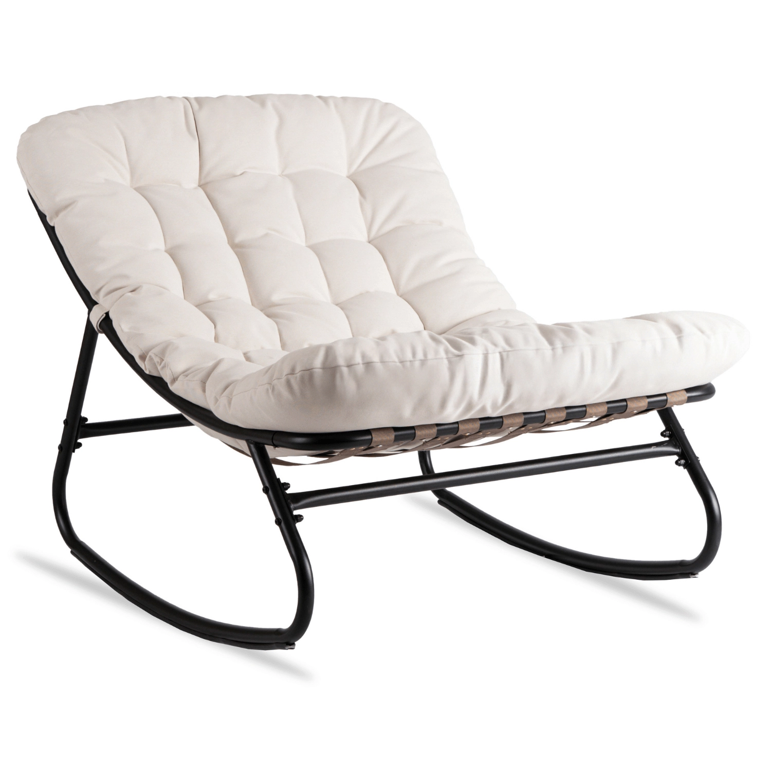 [ME.AURORA/BZ/T/FW] AURORA Beige Schaukelstuhl