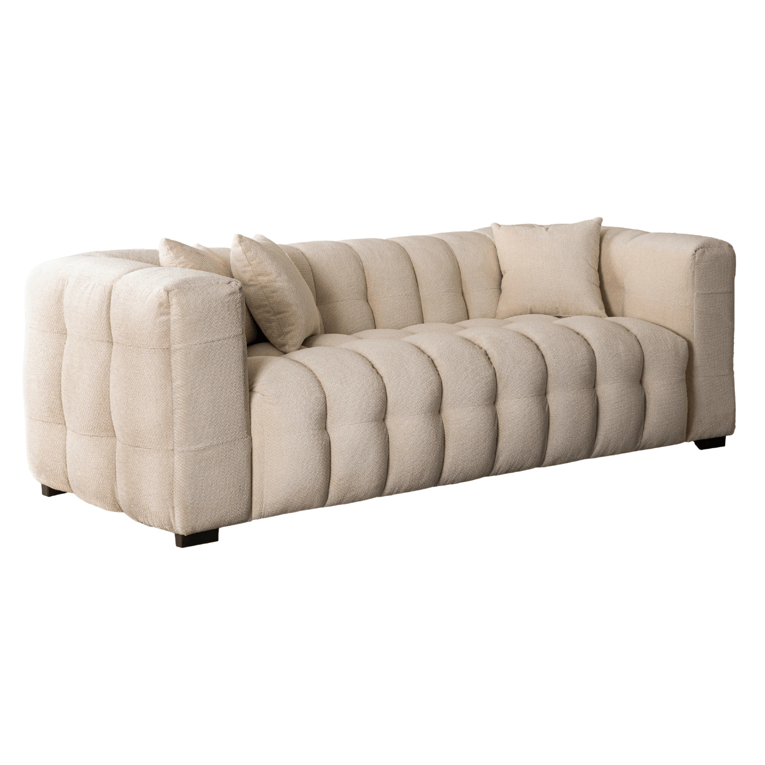 MODERNO 3S Dreisitzer-Sofa, Creme