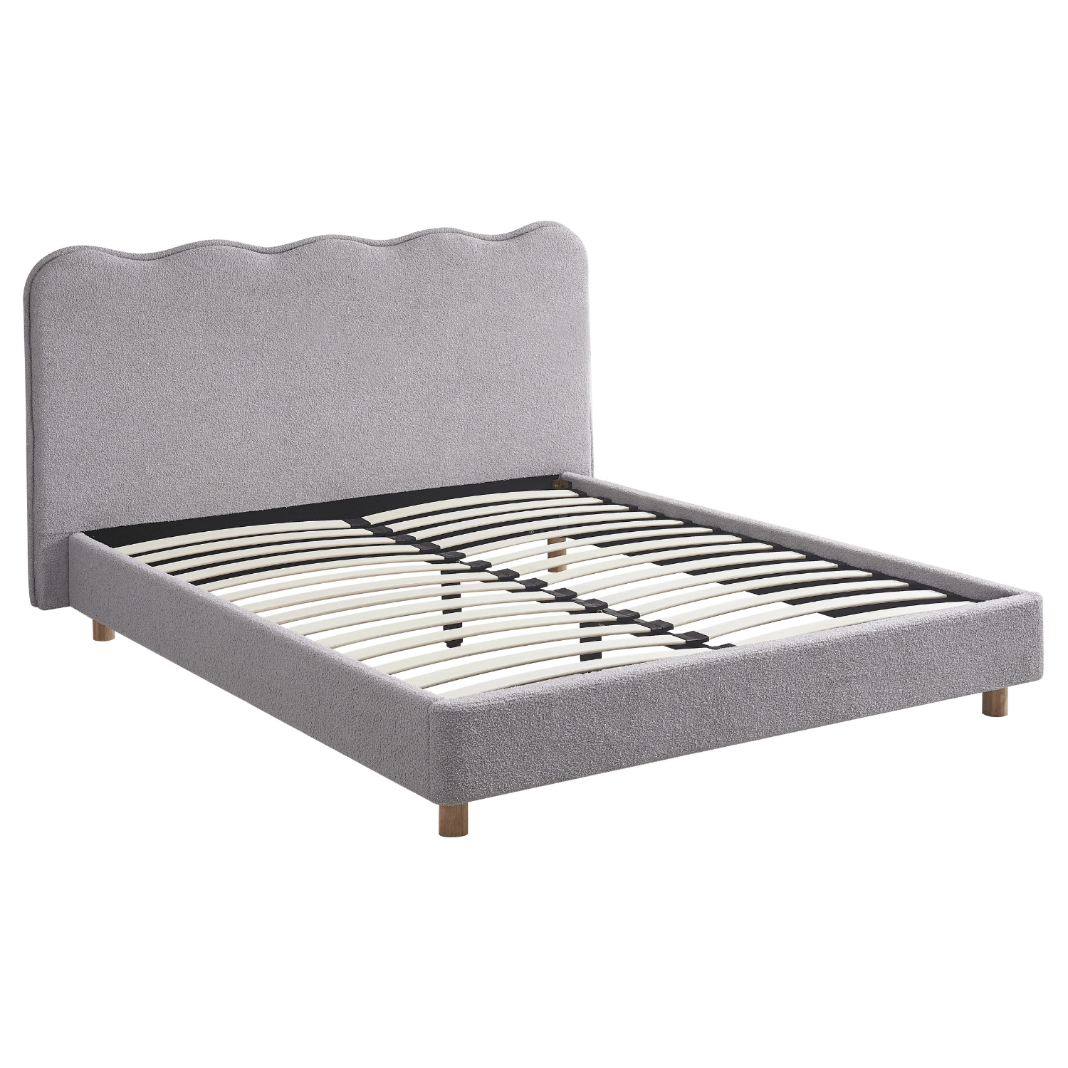 Bett 160x200 IZMIR Graues Boucle