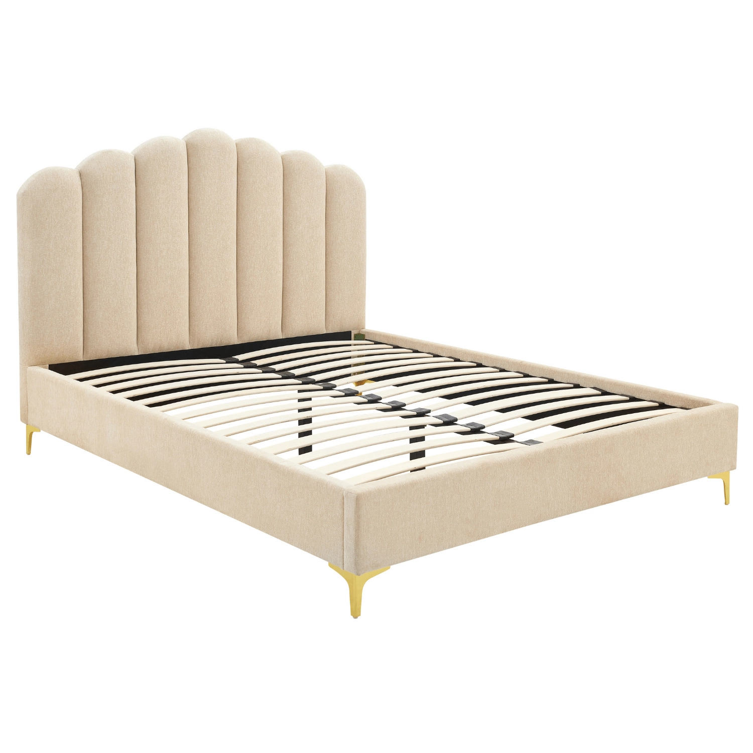 Bett 160x200 GEMINI Beige