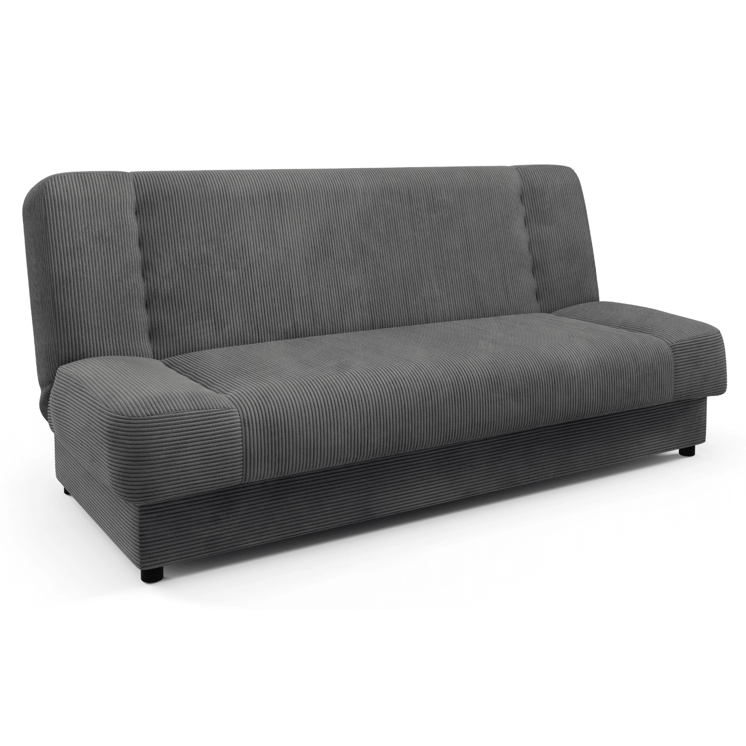 PIANO Klappsofa, dunkelgrauer Cord