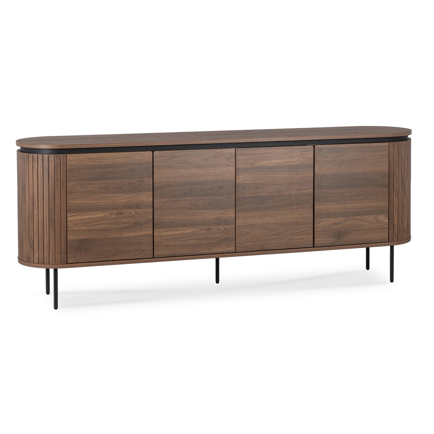 [ME.BECK/O/KOM200] BECK Kommode 200 cm, viertürig Nussbaum