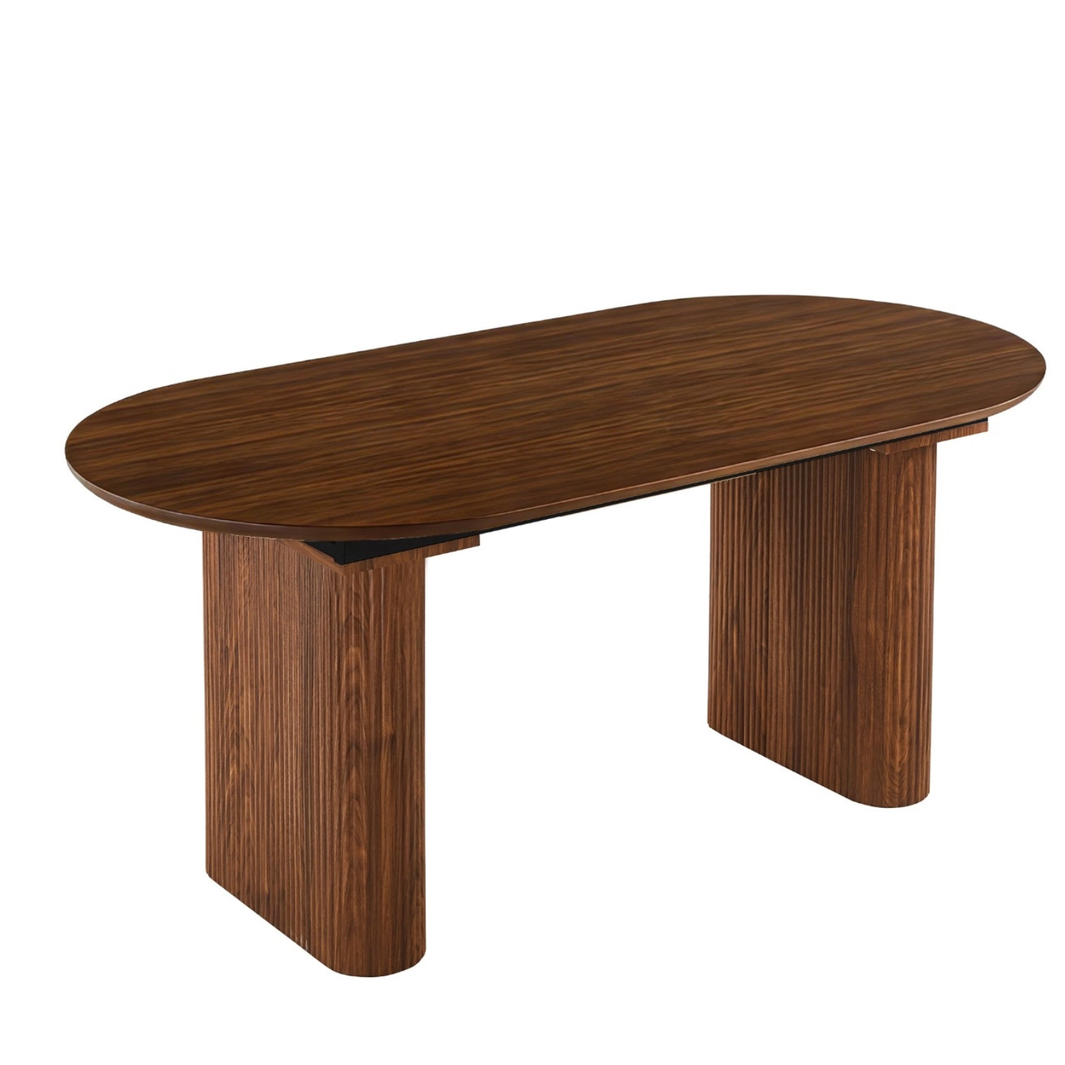 OVALer ausziehbarer Tisch 90-220 cm Walnuss