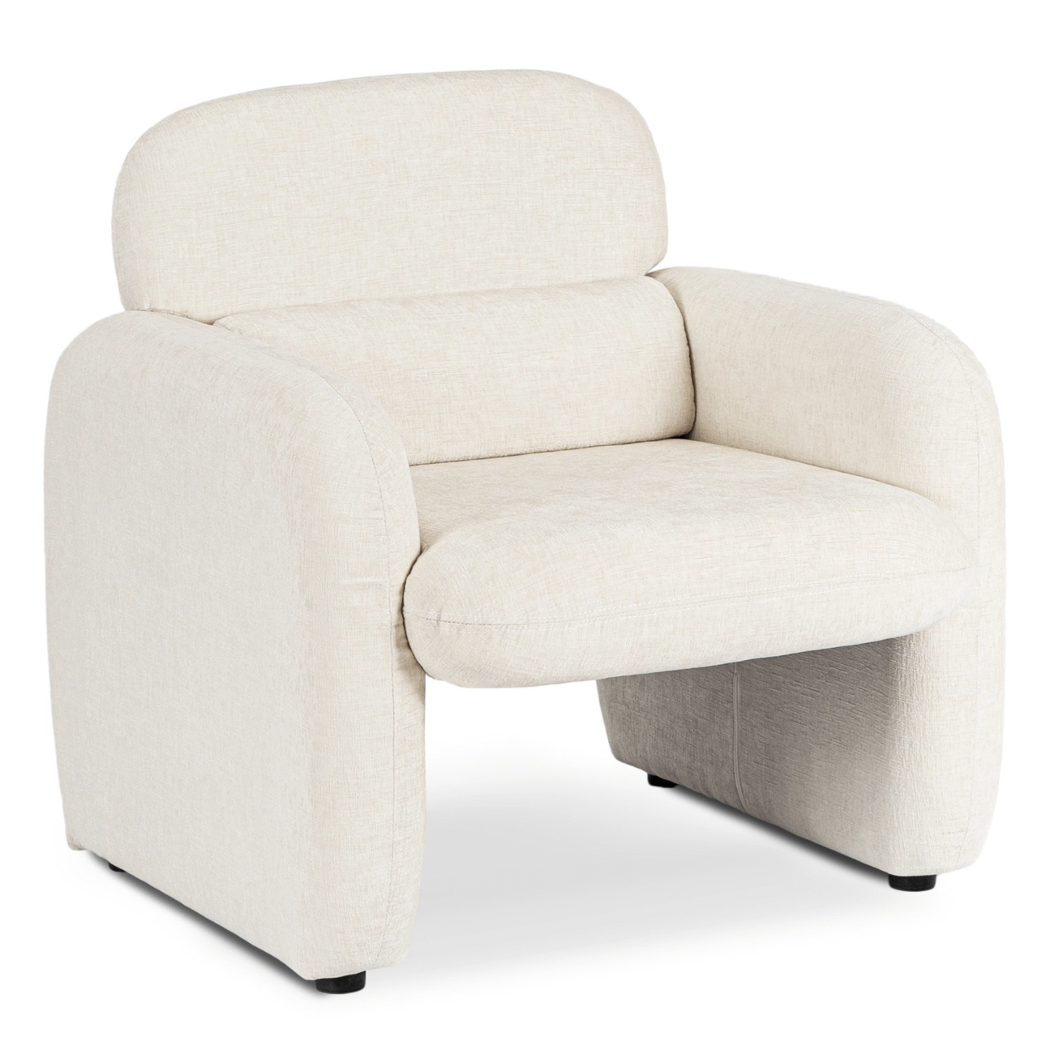 Cremefarbener Loungesessel TOGO