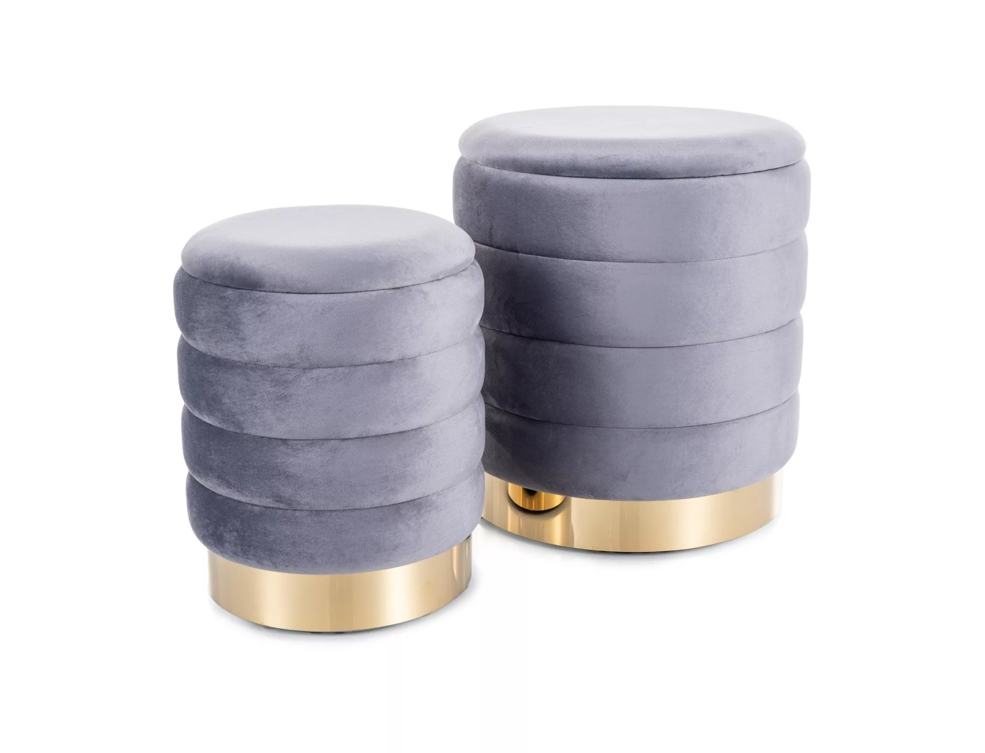 Britta Velvet Pouffe (Set)