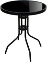 ISLAND Runder Tisch 60 cm – schwarze Platte