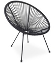 BRASIL Stuhl - Schwarz x 1