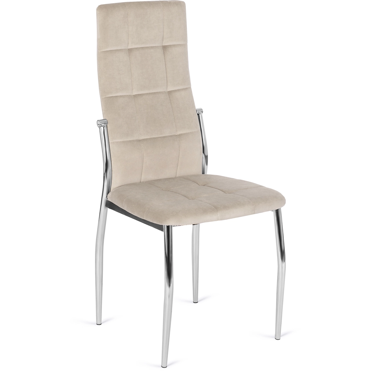 [ME.MOLLY/BZ/CH/V/K] MOLLY Beige Veloursstuhl