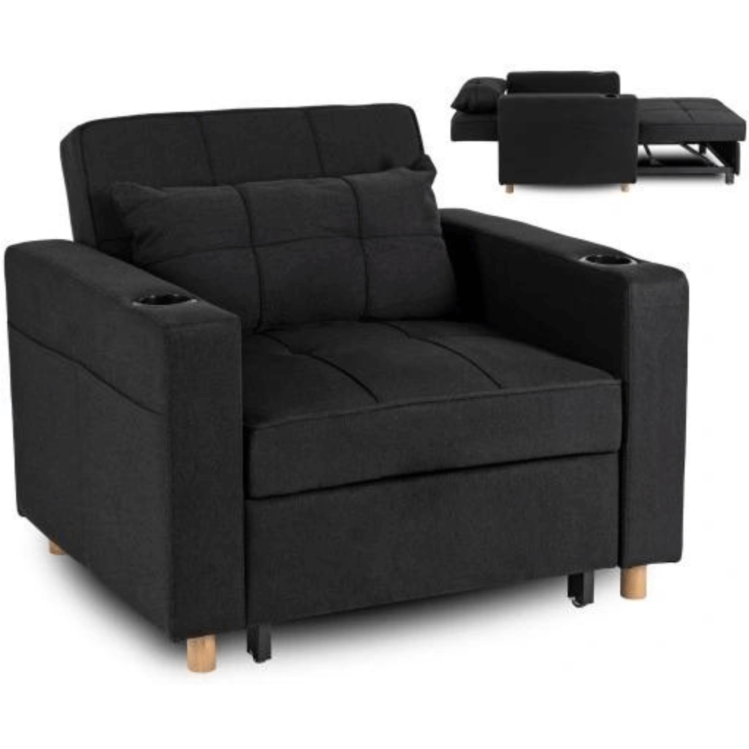 [ME.SOLOR/CZ/T/FW] SOLOR Liegesessel Schwarz