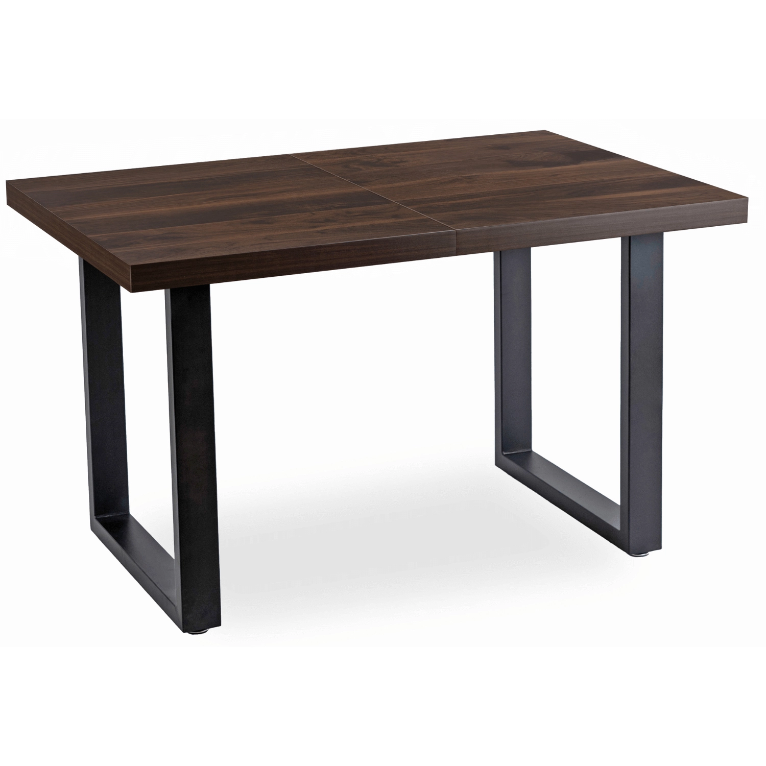 TOMAS ausziehbarer Tisch 130-230 cm Walnuss/Schwarz