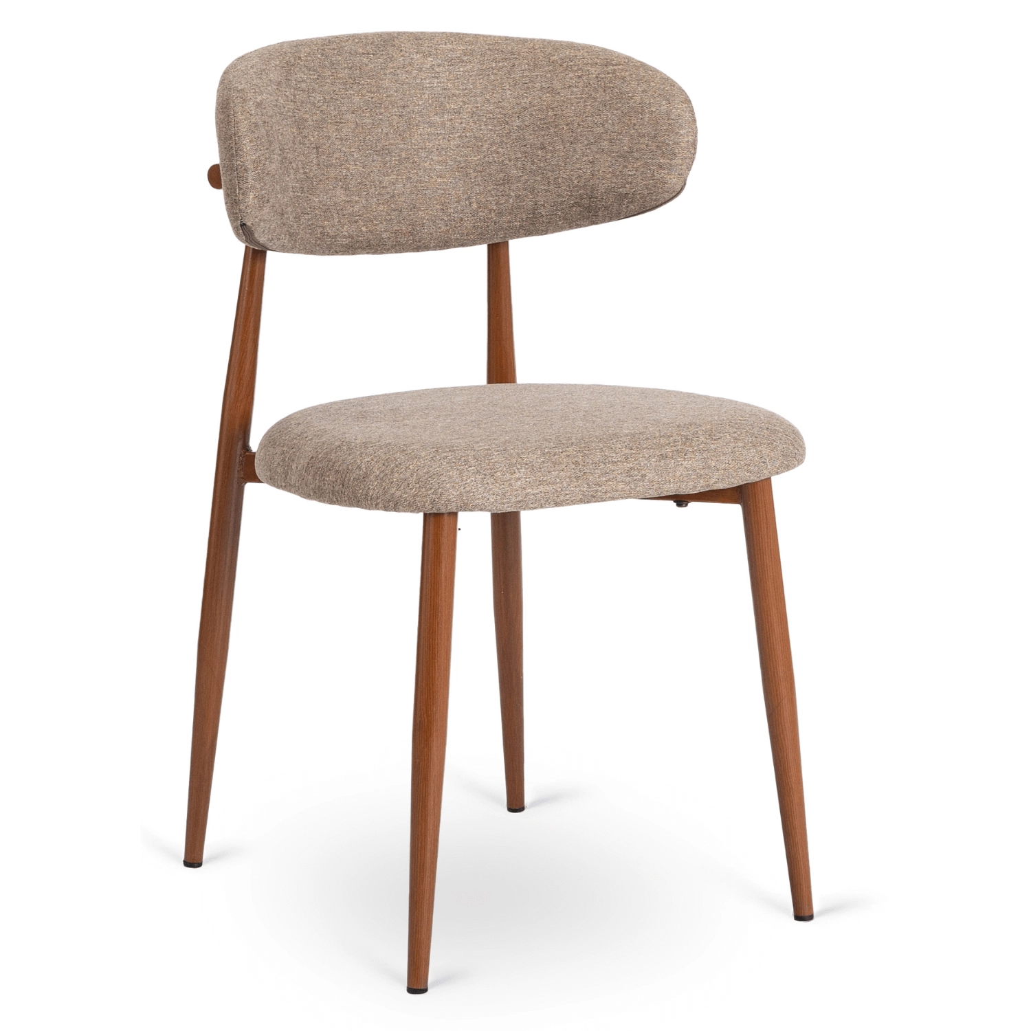 FLAVIO Stuhl Walnuss/Beige
