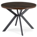 LUKAS ausziehbarer Tisch 100-250 cm Walnuss/Schwarz