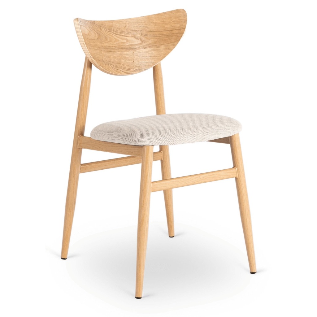 BRAGA Stuhl, Eiche/Beige