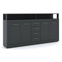 BLAGO Kommode 190 cm Anthrazit