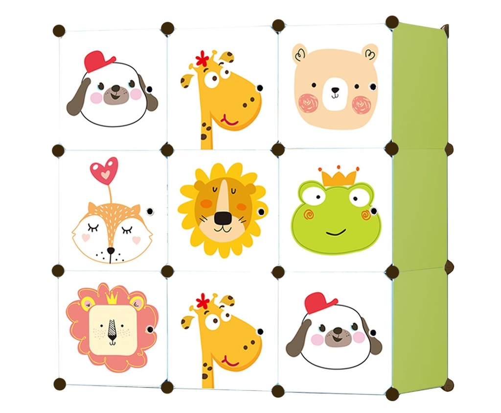 [model_14978_1] Modularer Kinderschrank 9x - W01