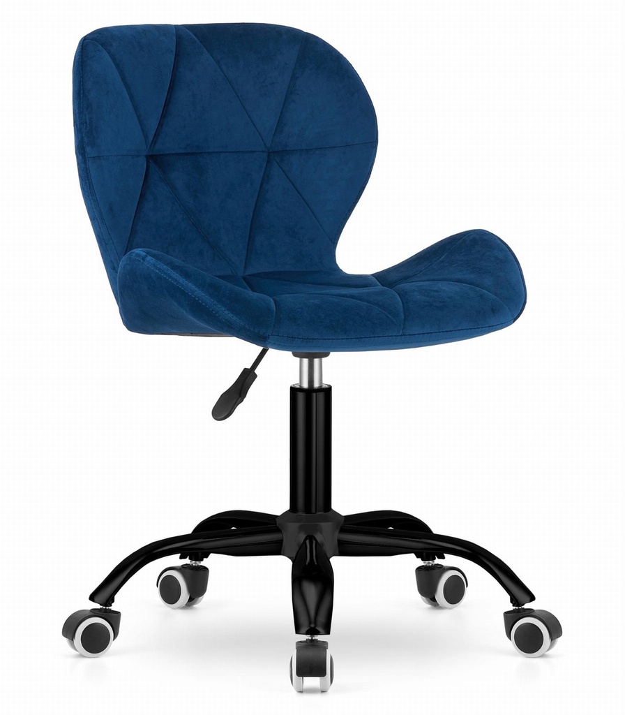 [model_3674_1] NOTO Drehstuhl, Samt – Marineblau