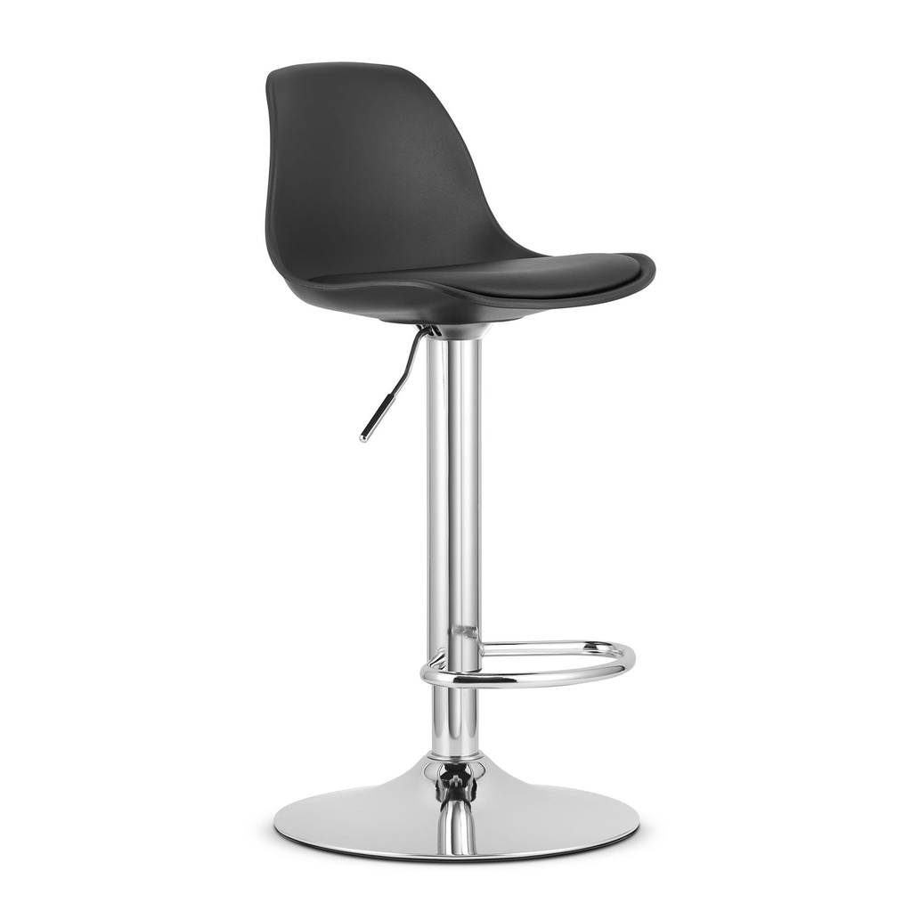 [model_3774_1-HOGA-DANX75] HOGA Hocker - Schwarz / Chromgestell