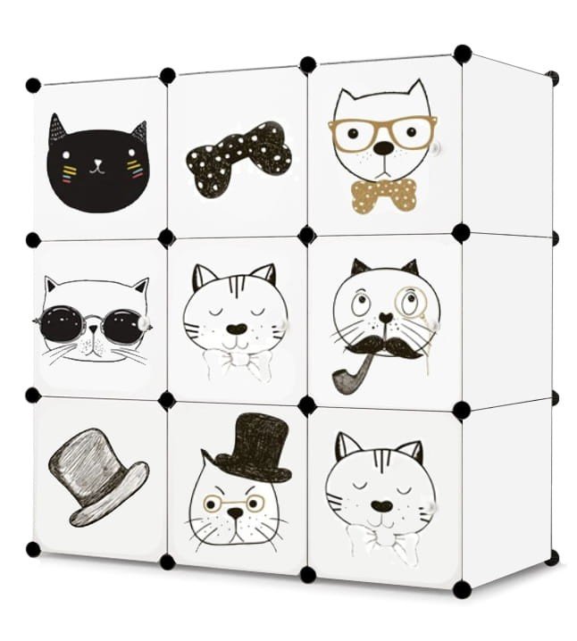 [model_15228_1] Modularer Kinderschrank 9x - W02