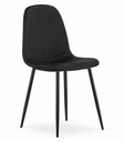 COMO Stuhl – schwarzer Samt x 1
