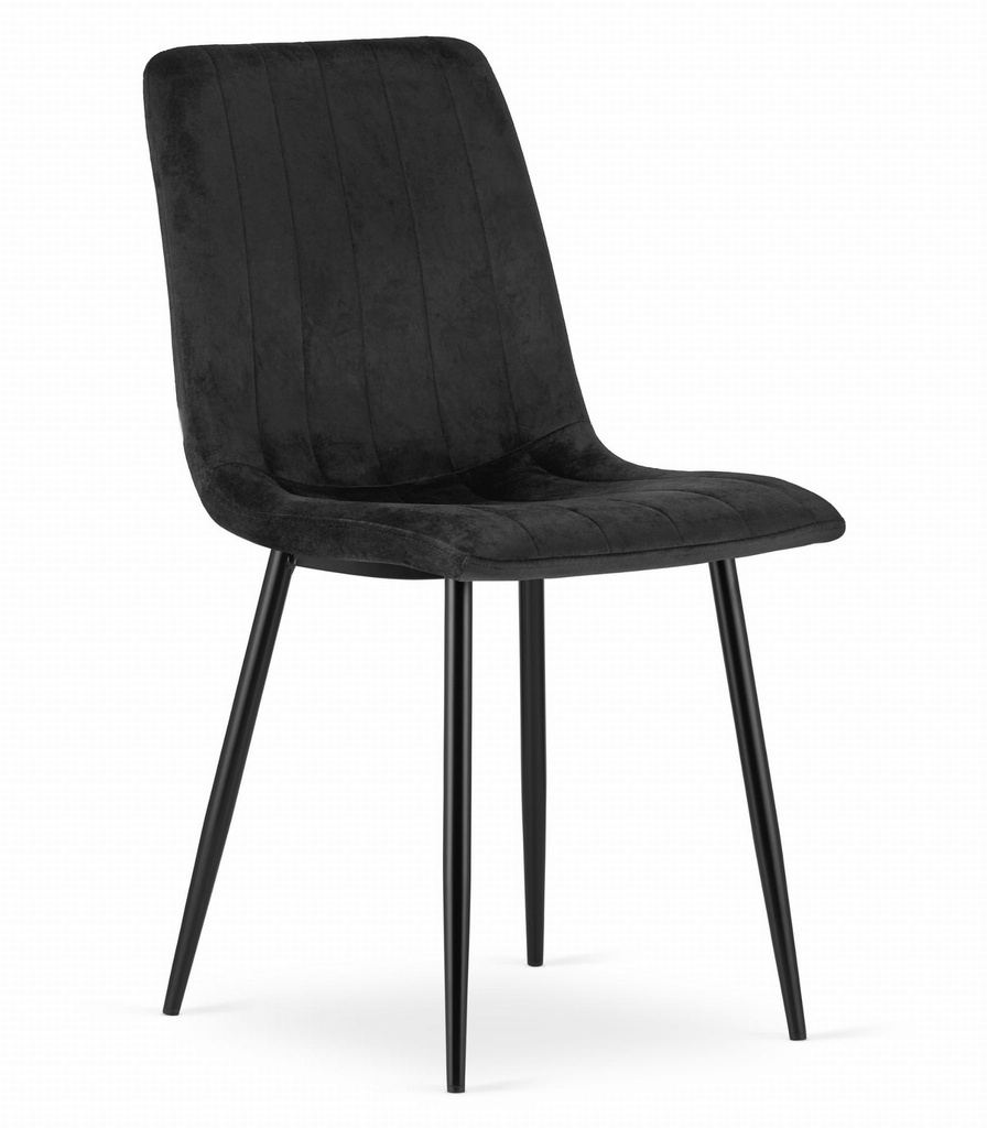 [model_3461_1-LAVA-SIMY02] LAVA Stuhl – schwarzer Samt x 1