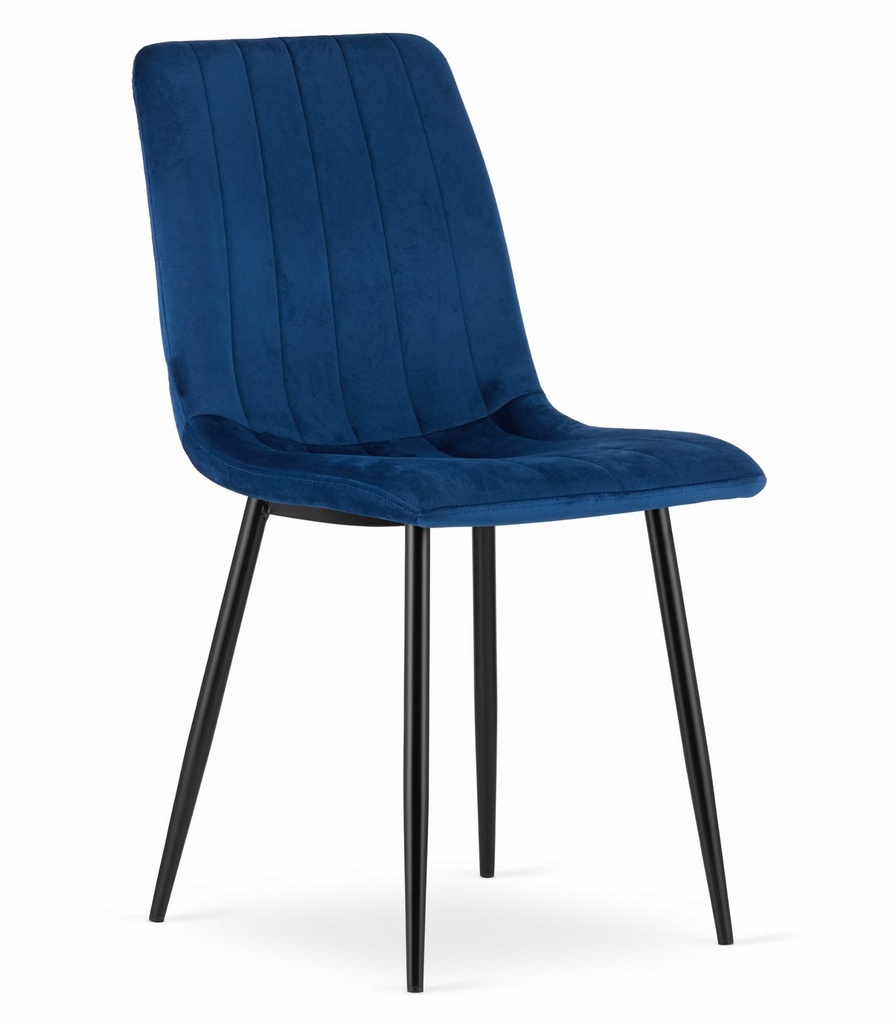 [model_3464_1-LAVA-SIMY02] LAVA Stuhl – Marineblauer Samt x 1