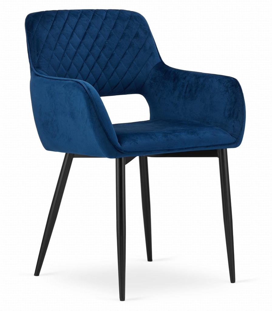 [model_3566_1-AMALFI-VANX08] AMALFI Stuhl – blauer Samt x 1