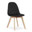 BORA Stuhl – schwarzer Samt x 1