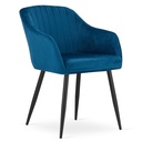 DAXO Stuhl – blauer Samt x 1