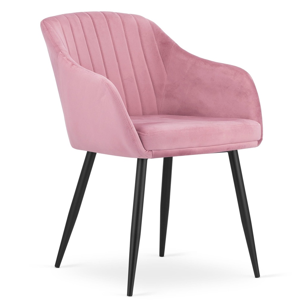 DAXO Stuhl – rosa Samt x 1