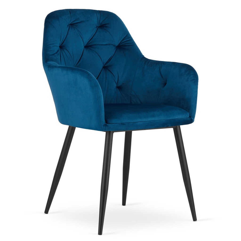 DAKAR Stuhl – blauer Samt x 1