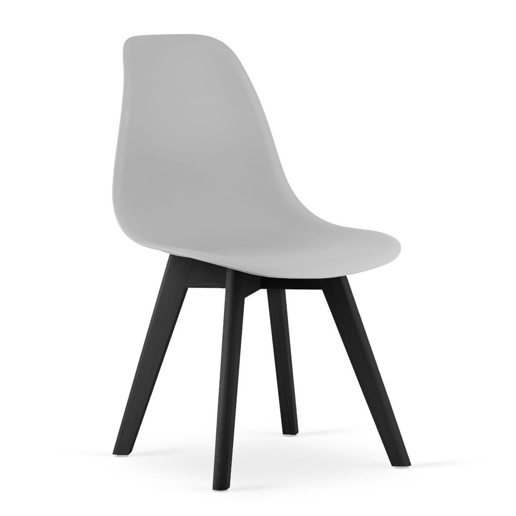 KITO Stuhl - grau / schwarze Beine x 1