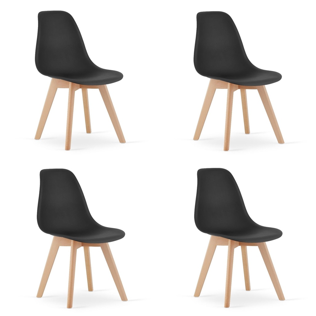 KITO Stuhl – schwarz x 4