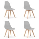 KITO Stuhl – grau x 4