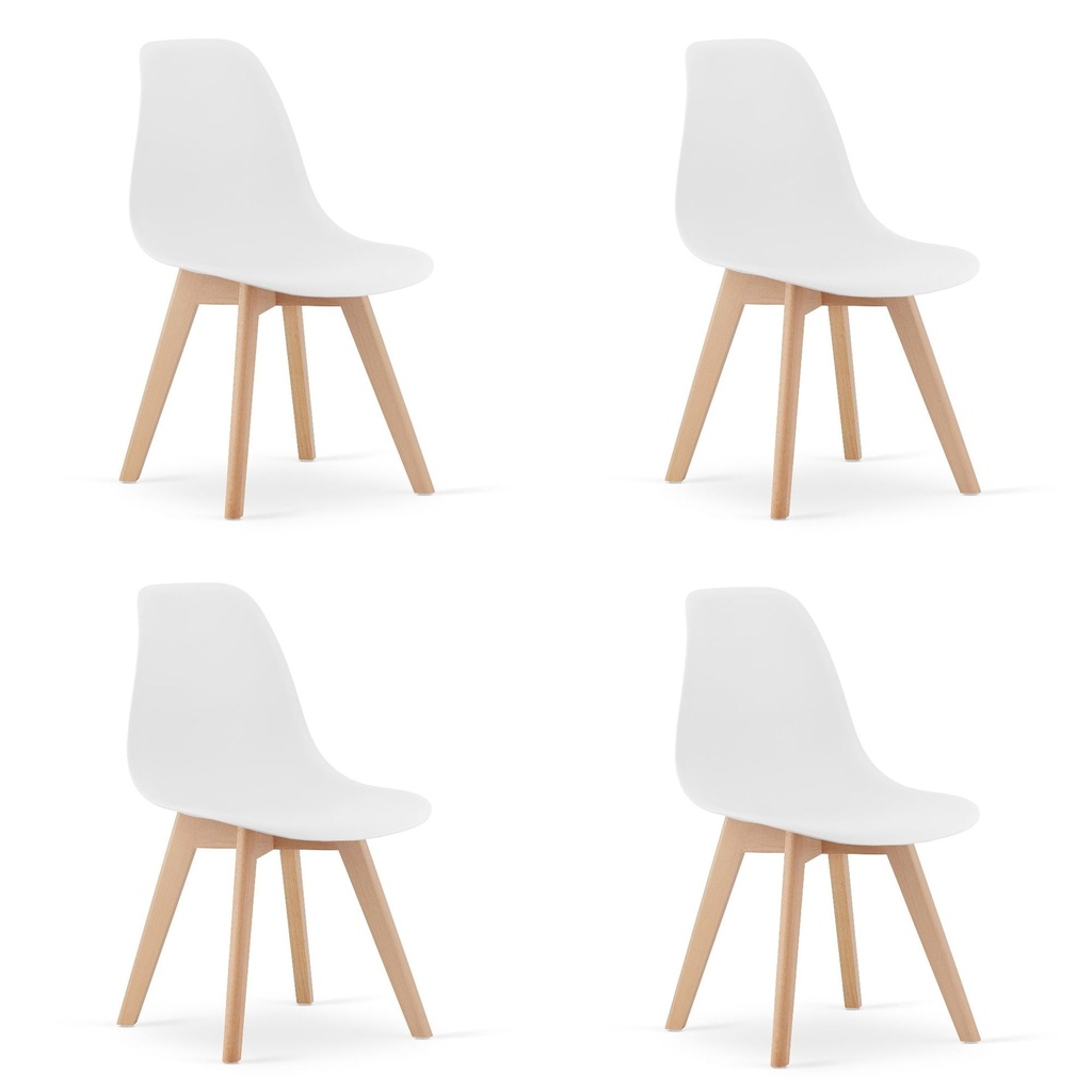 KITO Stuhl – weiß x 4