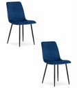 LAVA Stuhl – Marineblauer Samt x 2