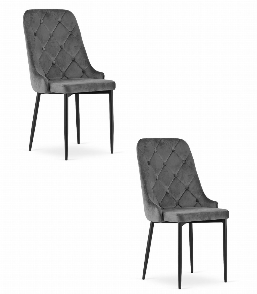 CAPRI Stuhl - grau x 2