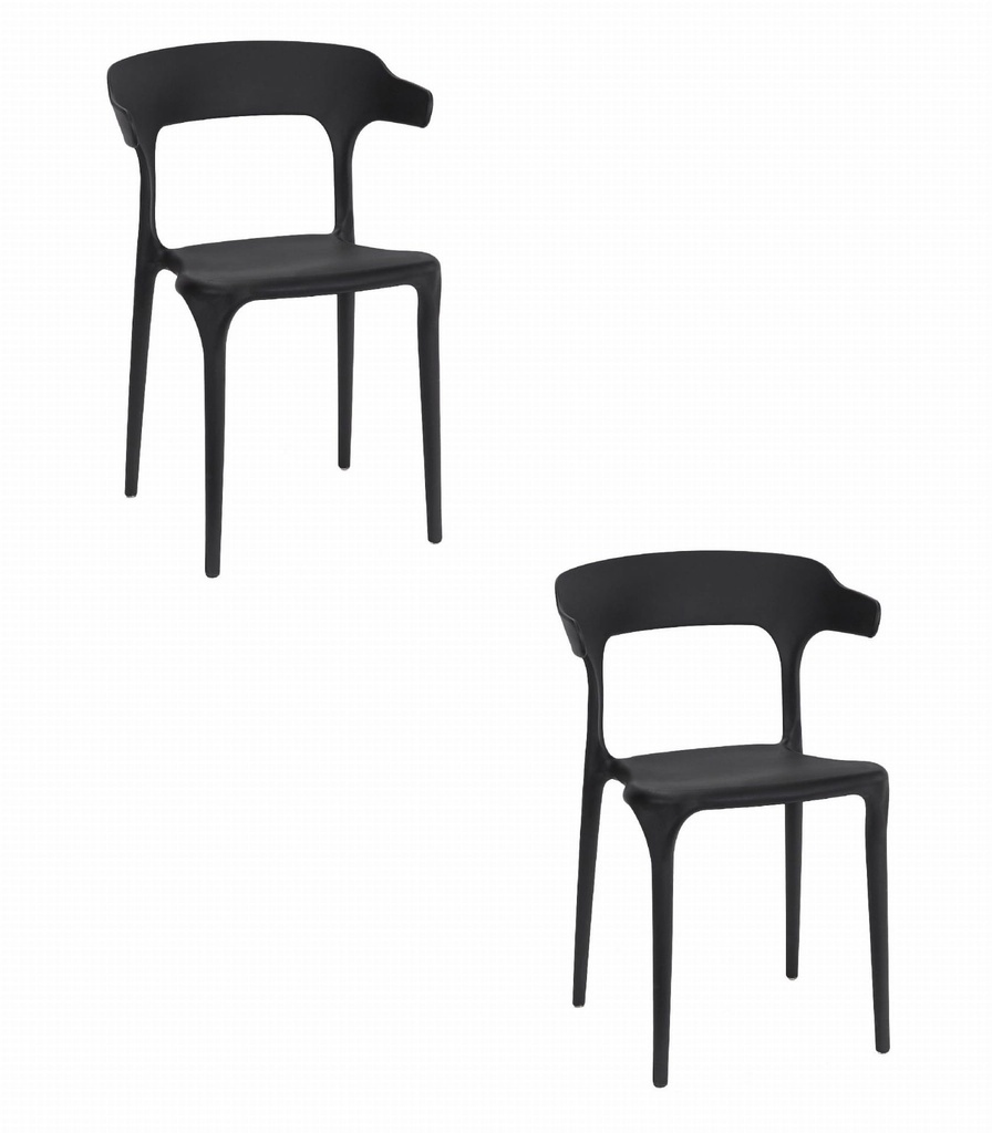 ULME Stuhl – Schwarz x 2