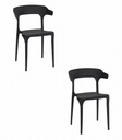 ULME Stuhl – Schwarz x 2