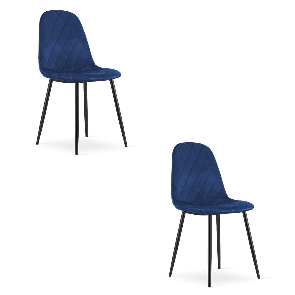 ASTI Stuhl – Marineblauer Samt x 2
