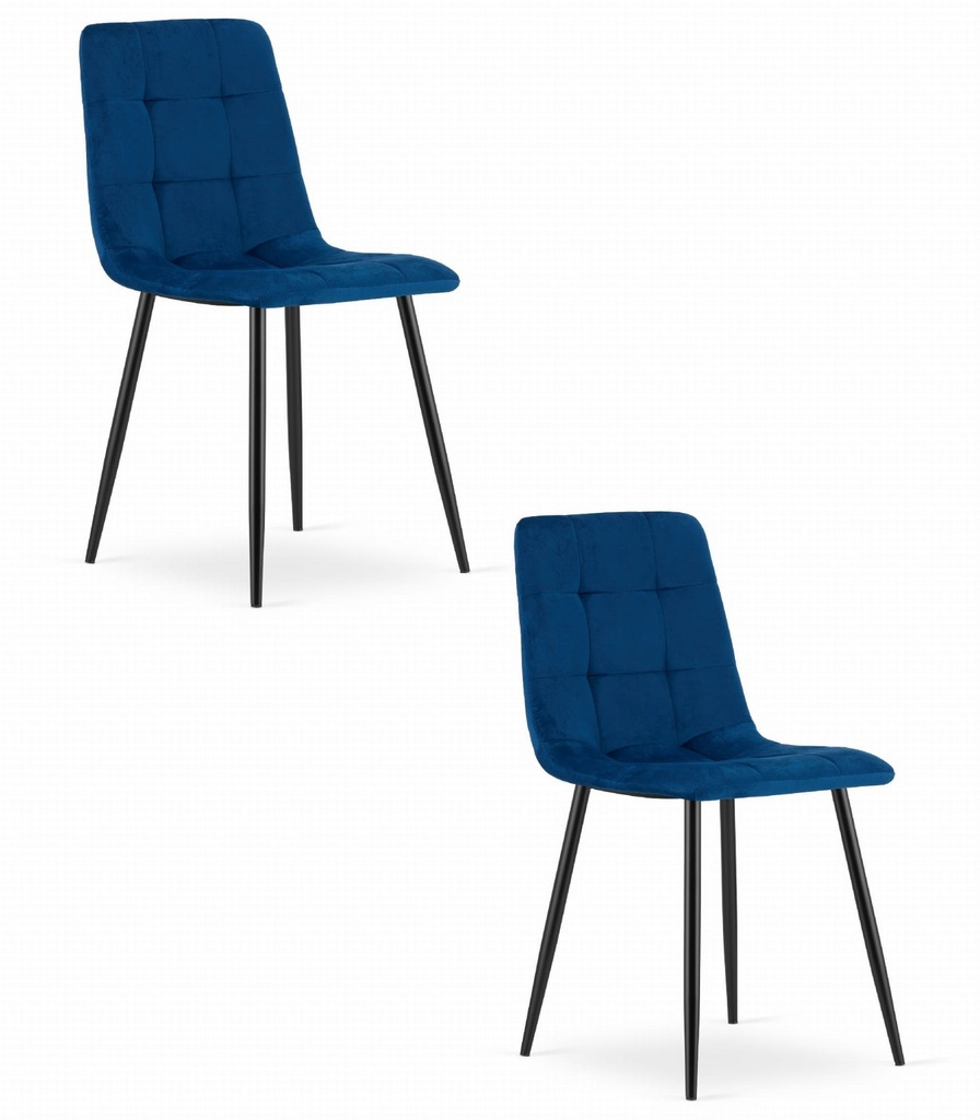 KARA Stuhl – Marineblauer Samt x 2