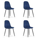 ASTI Stuhl – Marineblauer Samt x 4