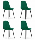 COMO Stuhl – dunkelgrüner Samt x 4