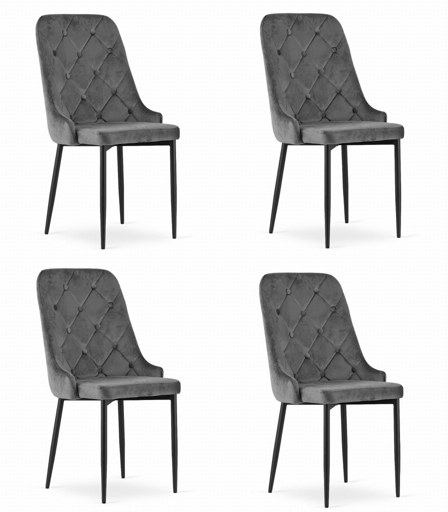 CAPRI Stuhl - grau x 4