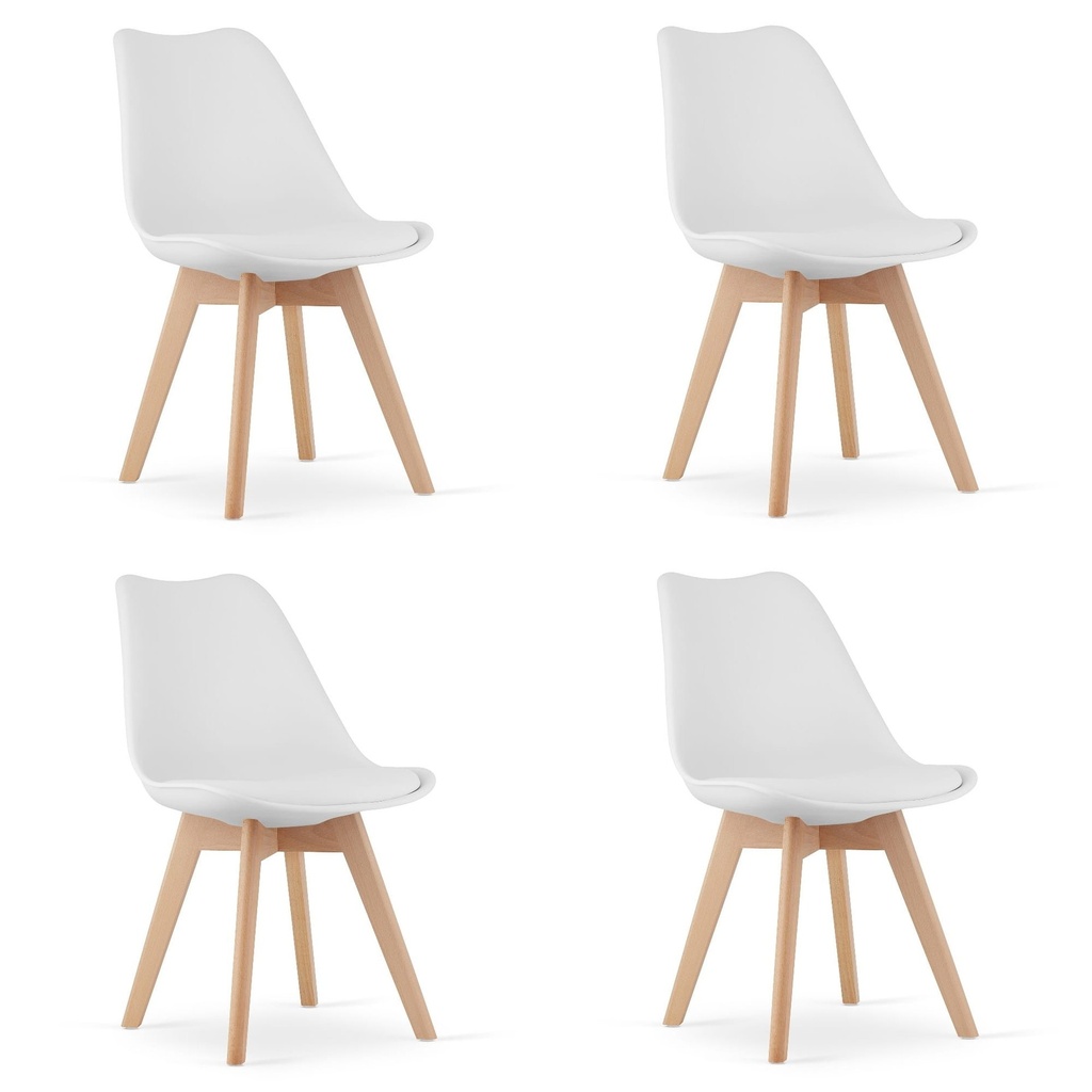 MARK Stuhl Weiß x 4